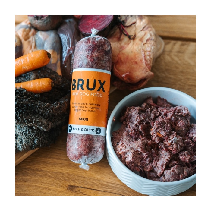 Brux Tasakaalustatud Toortoit Koertele - Veis & Part 500g