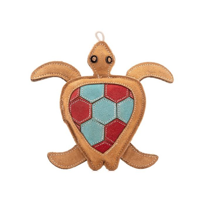 Wooffee игрушка для собак – кожаная черепаха 20 см