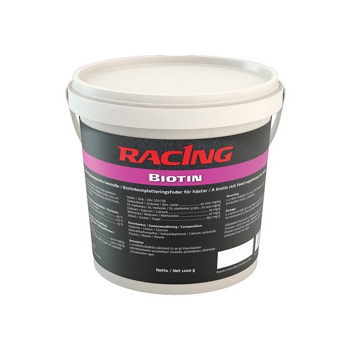 Racing Biotin EXP – для поддержки копыт, кожи и шерсти у лошадей 1,2 кг