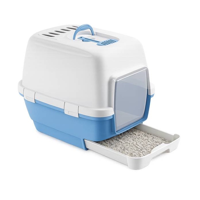 Stefanplast Liivakast Kassile "Clever&Smart" Sahtli ja Filtriga, Valge/Sinine