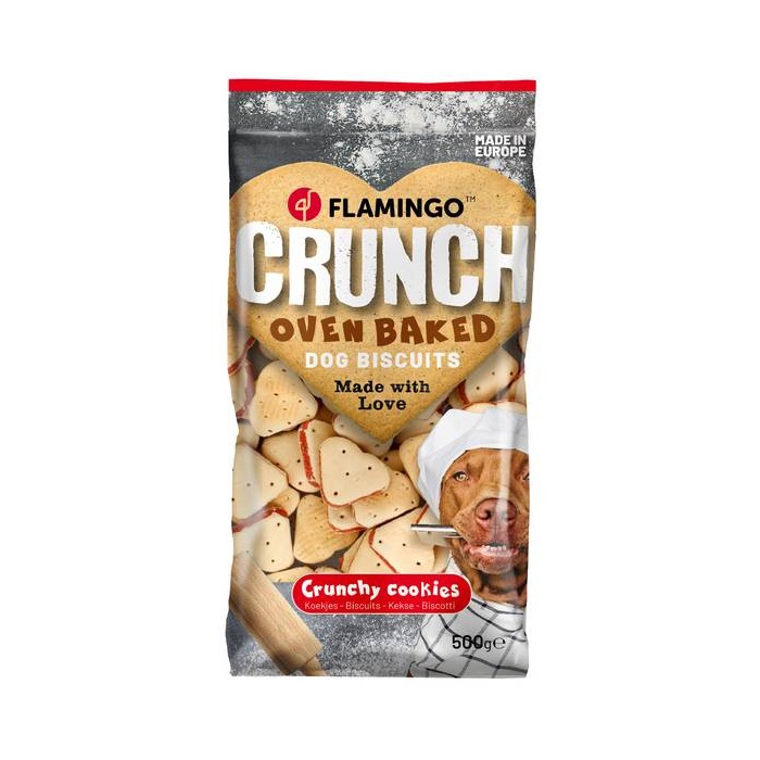 Flamingo Лакомство для собак - Сердечки с начинкой 500 г