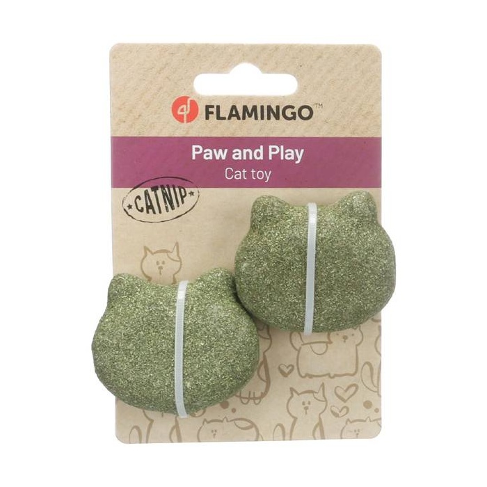 Flamingo Cat Toy - Catnip Balls 5 cm x 2 pcs