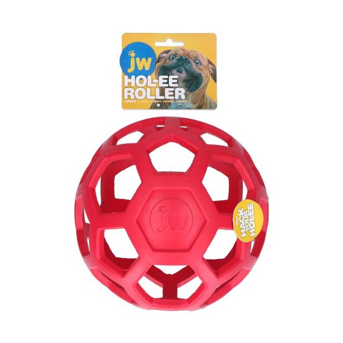 JW Hol-EE Roller Dog Toy - Jumbo, Red 19cm