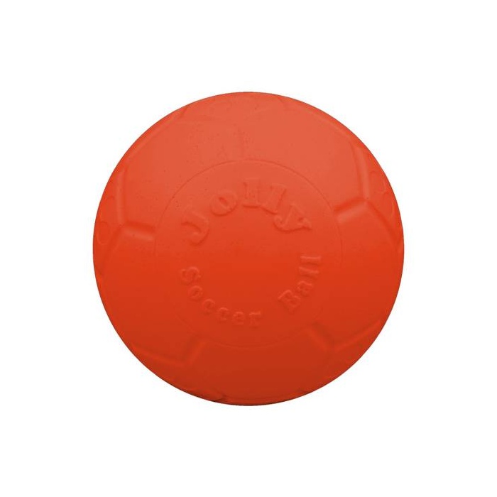 Jolly Dog Toy Soccer Ball Orange 10cm (Floats)