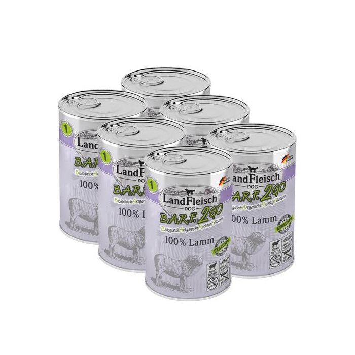 Landfleisch BARF2GO Canned Dog Food with Lamb 400g