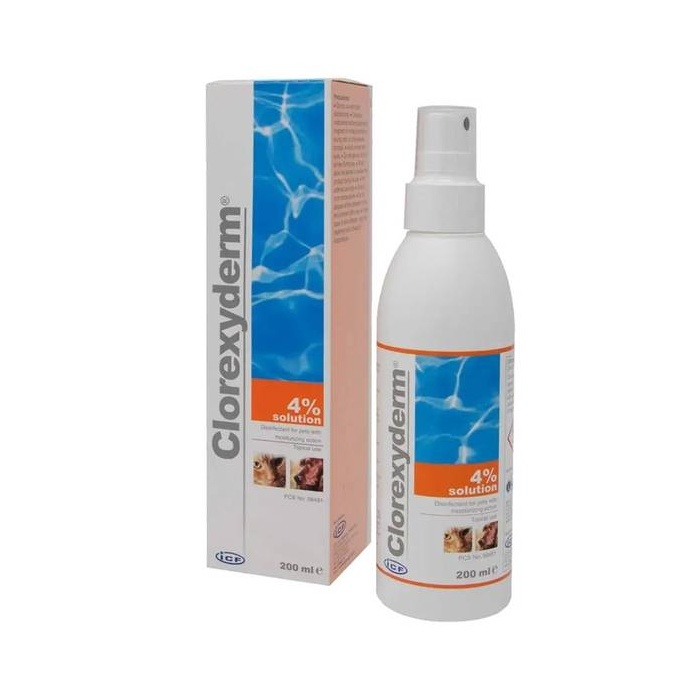 Clorexyderm 4% Спрей с хлоргексидином для собак и кошек 200мл