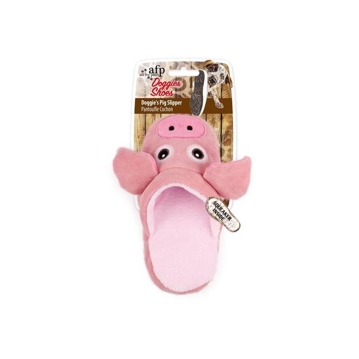 AFP Dog Toy - Pig Slipper 21cm