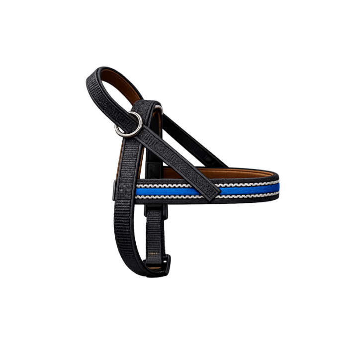 Onega Nylon Dog Harness with Leather Lining 70cm