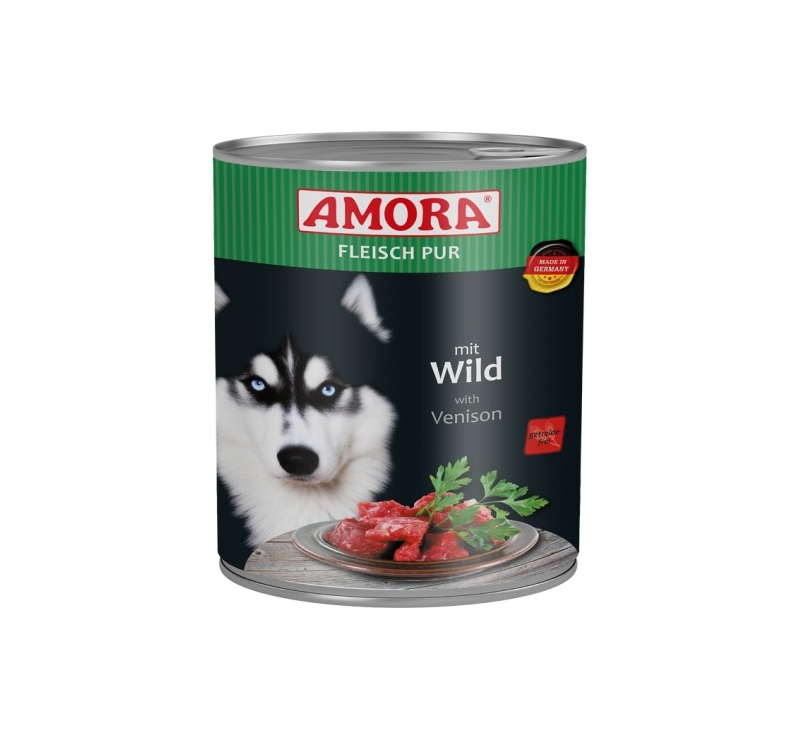 Amora Canned Dog Food (Beef & Venison) 800g