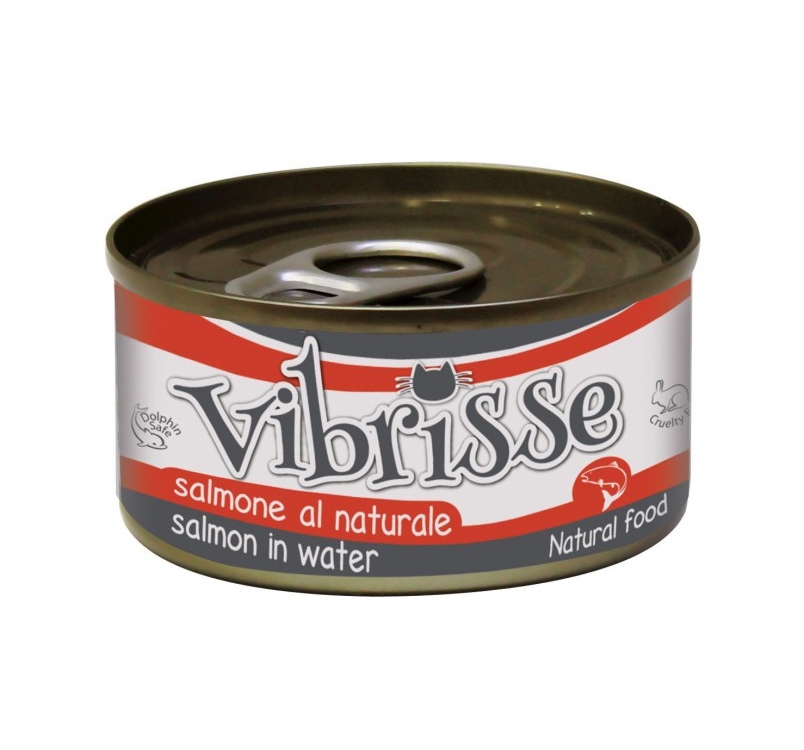 Vibrisse Canned Cat Food Salmon in Water 70g