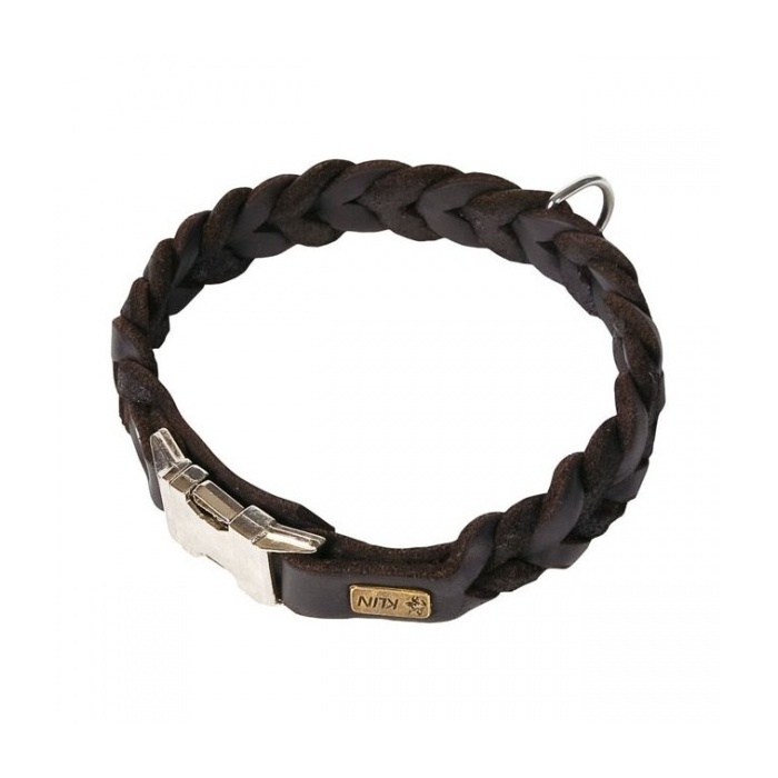 Klin Braided Leather Collar 45cm
