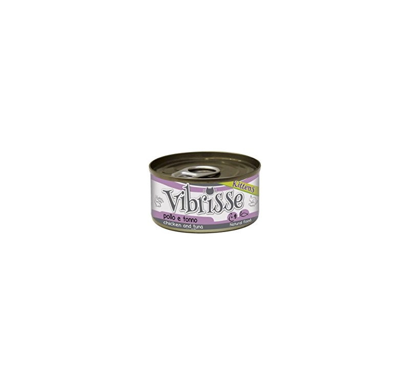 Vibrisse Canned Food for Kittens Chicken & Tuna in Water 70g