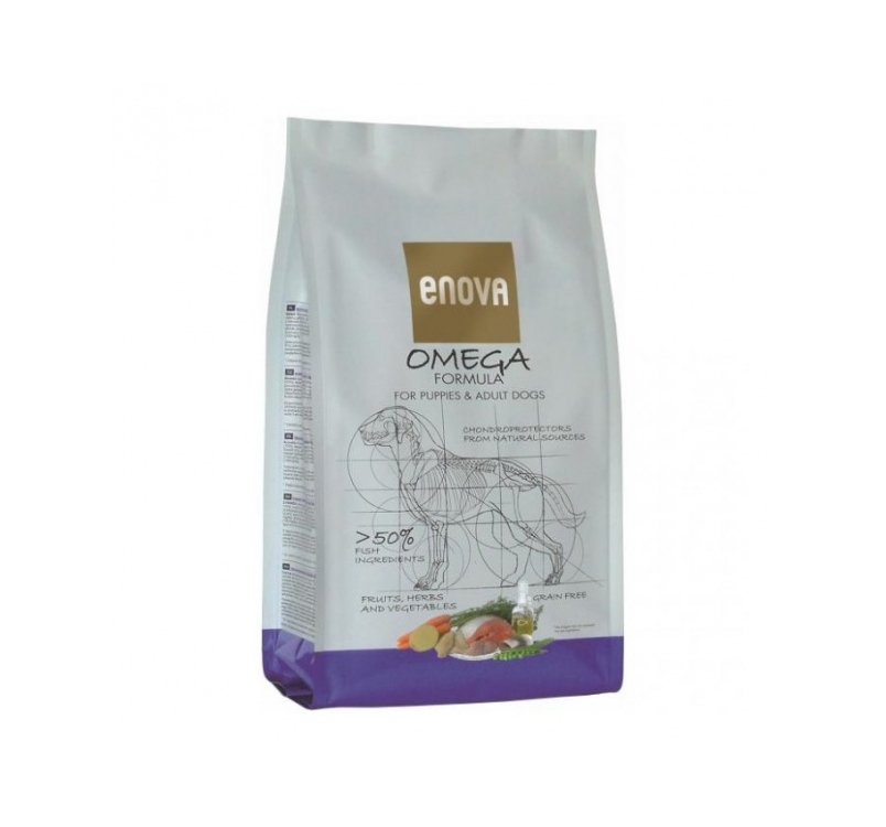 ENOVA Omega Teraviljavaba Kuivtoit Koerale Lõhe & Heeringaga 2kg
