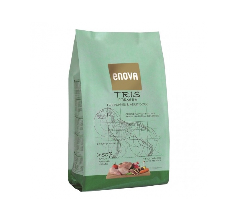 ENOVA Tris Grain Free Dog Food with Rabbit, Pig & Duck 2kg