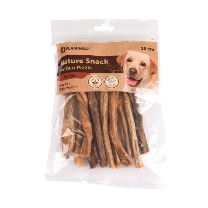 Flamingo Naturaalne Maius Koerale - Kuivatatud Pühvlipeenis 15cm 100g