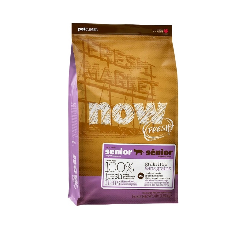 NOW Fresh Senior - Seenior kassile (teraviljavaba kuivtoit) 1,81kg (Parim Enne 7/11/2021)