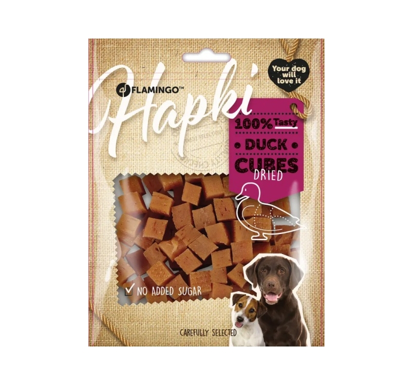 Hapki Duck Cubes for Dogs 170g