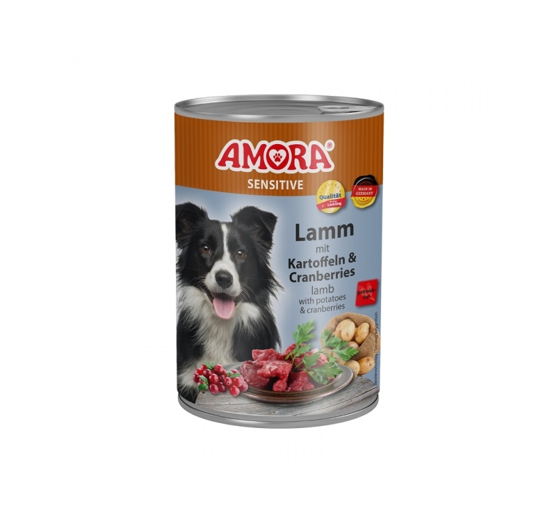 Amora Sensitive Canned Dog Food (Lamb & Potato) 400g