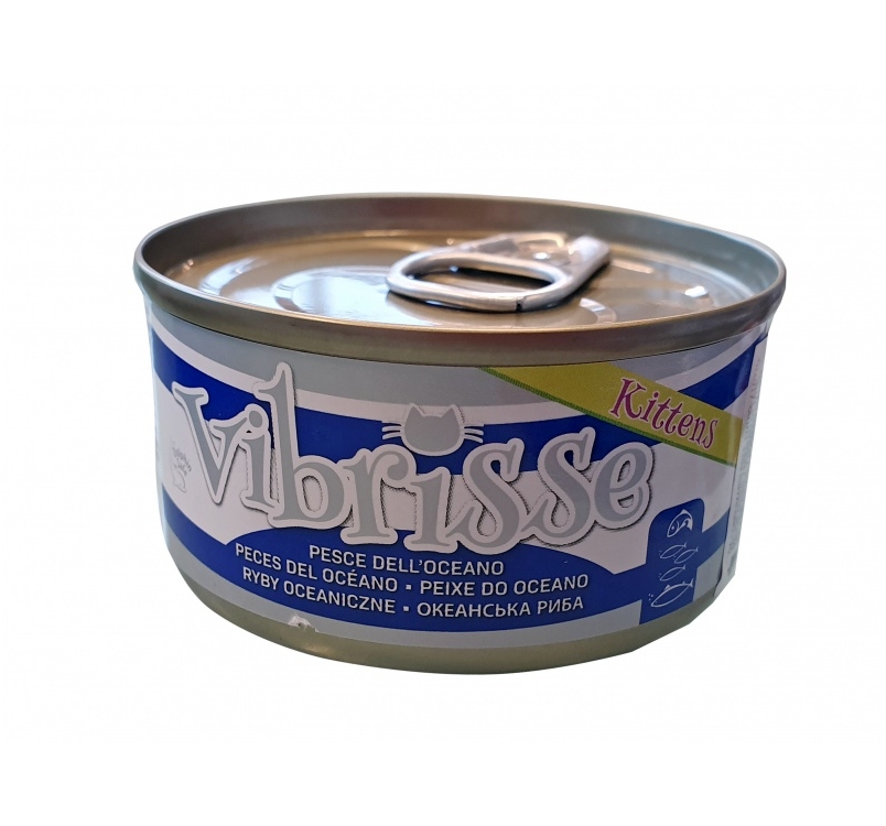 Vibrisse Canned Kitten Food Ocean Fish 70g