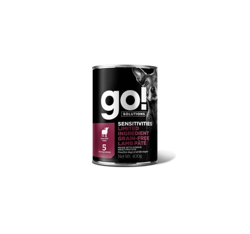 Go! Sensitivities консервы беззерновые с ягненком для собак с чувствительным пищеварением 400г