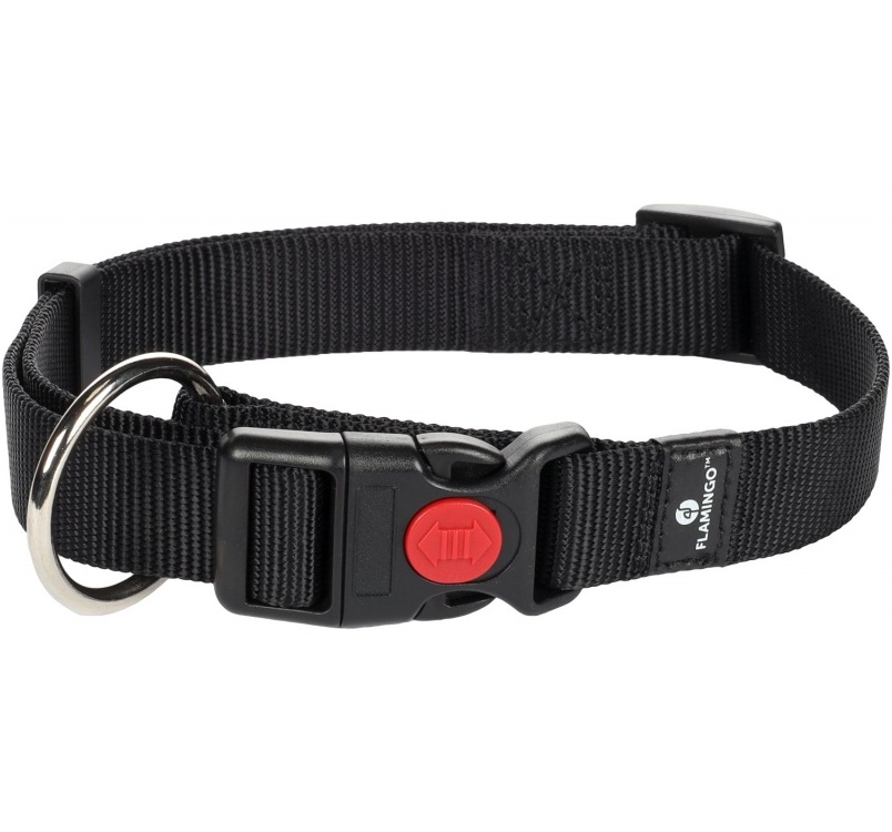 Collar Ziggi Nylon Black 40-55cm 20mm