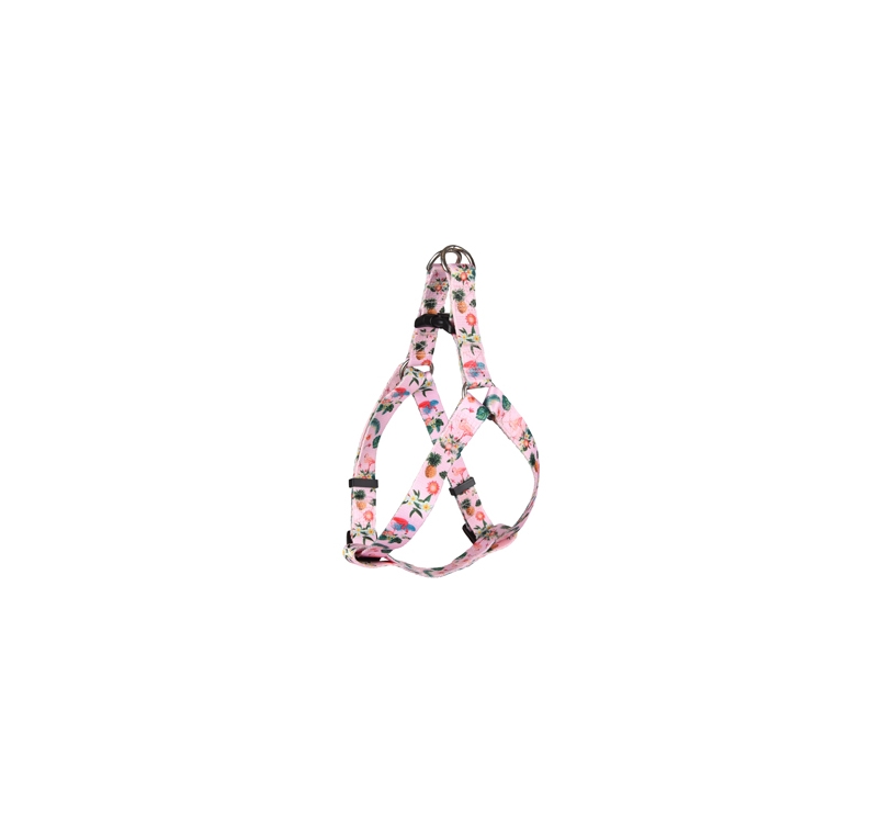 Harness Sera Pink with Flamingoes 45-60cm 20mm