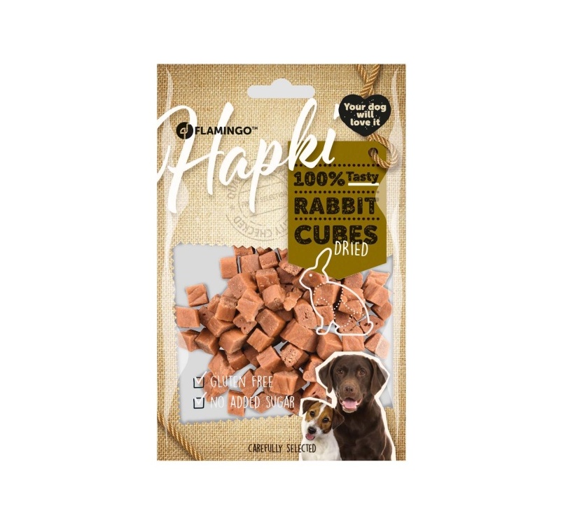 Hapki Rabbit Cubes for Dogs 85g