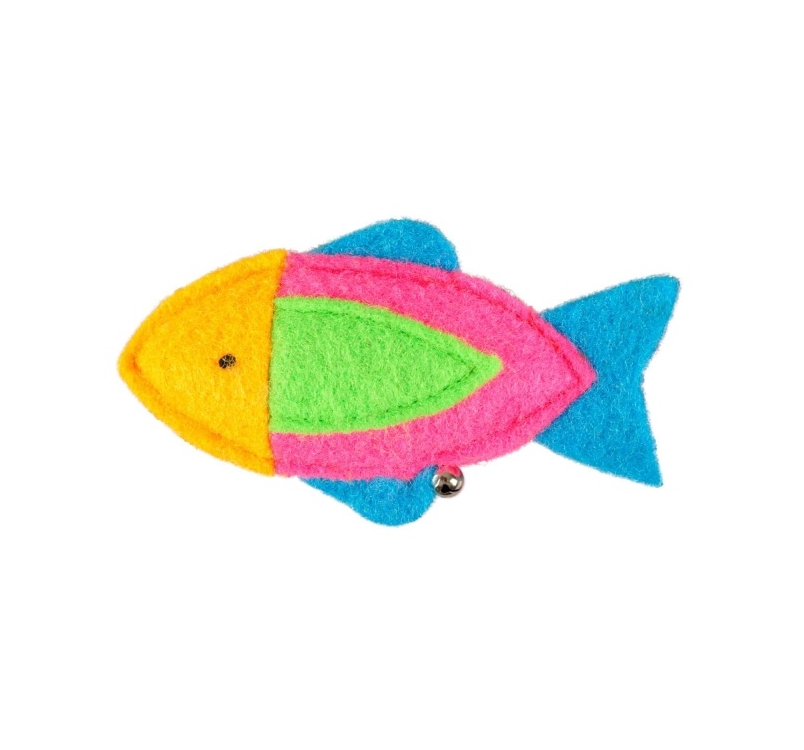 Cat Toy Fishy with Bell & Catnip 11cm