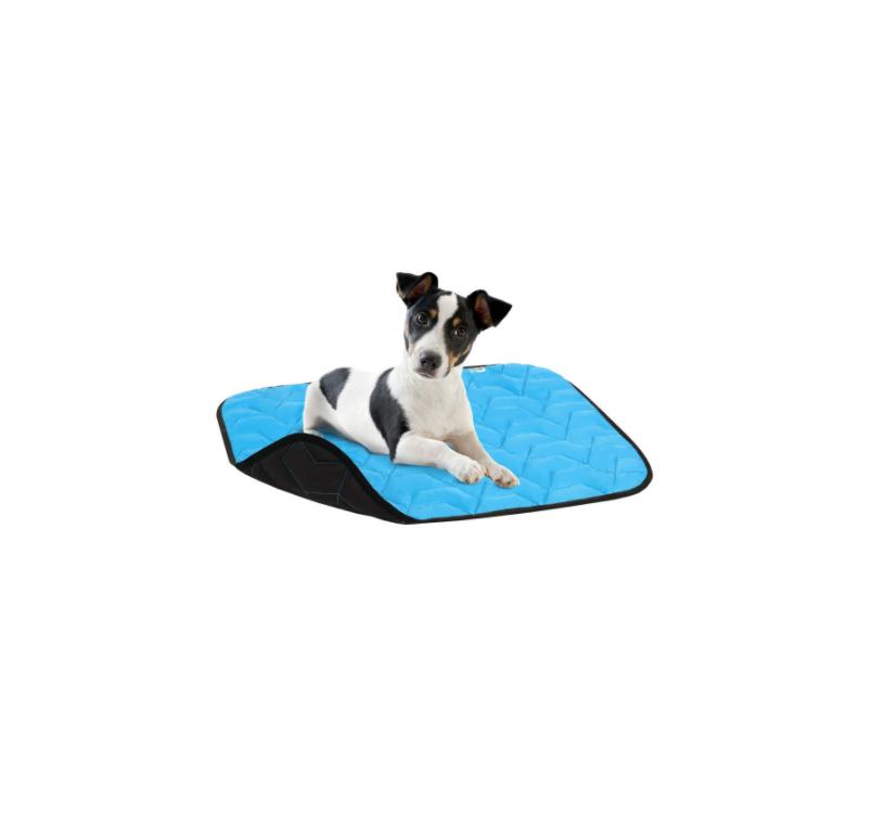 Dog Bed AiryVest L Blue/Black 100x70cm