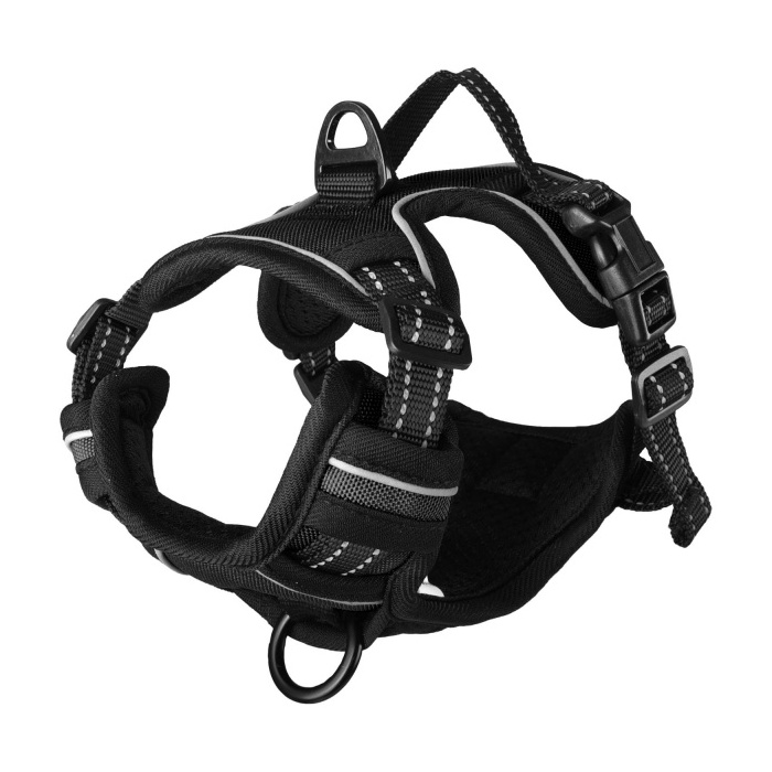 Flamingo Harness Balou Black S 40-55cm x 20mm