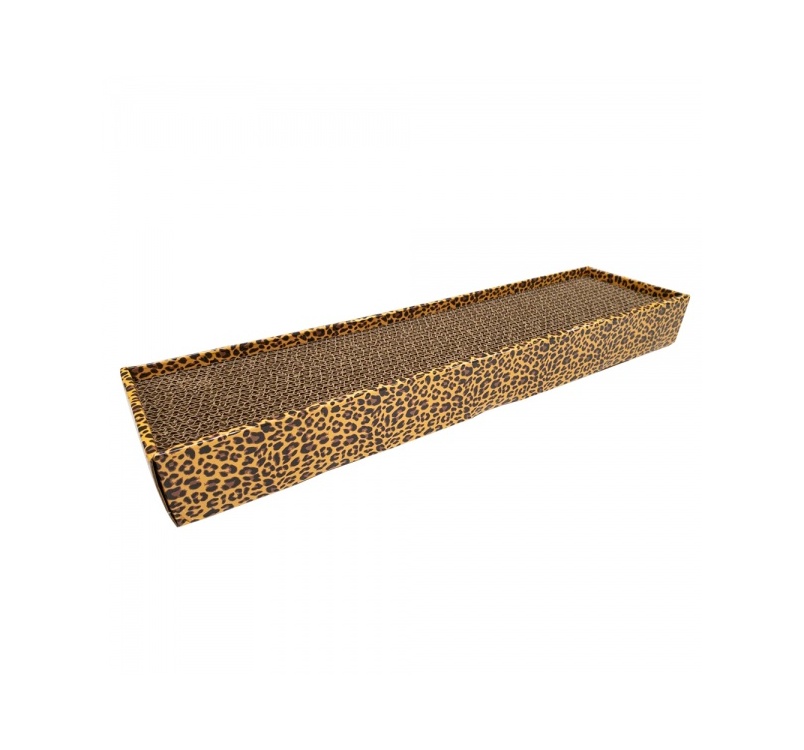 Cardboard Scratching Post Leopard 48x12,5x5cm