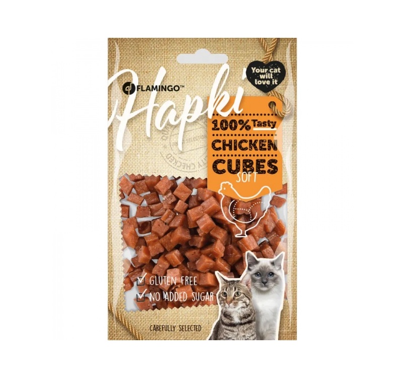 Hapki Soft Chicken Cubes for Cats 85g