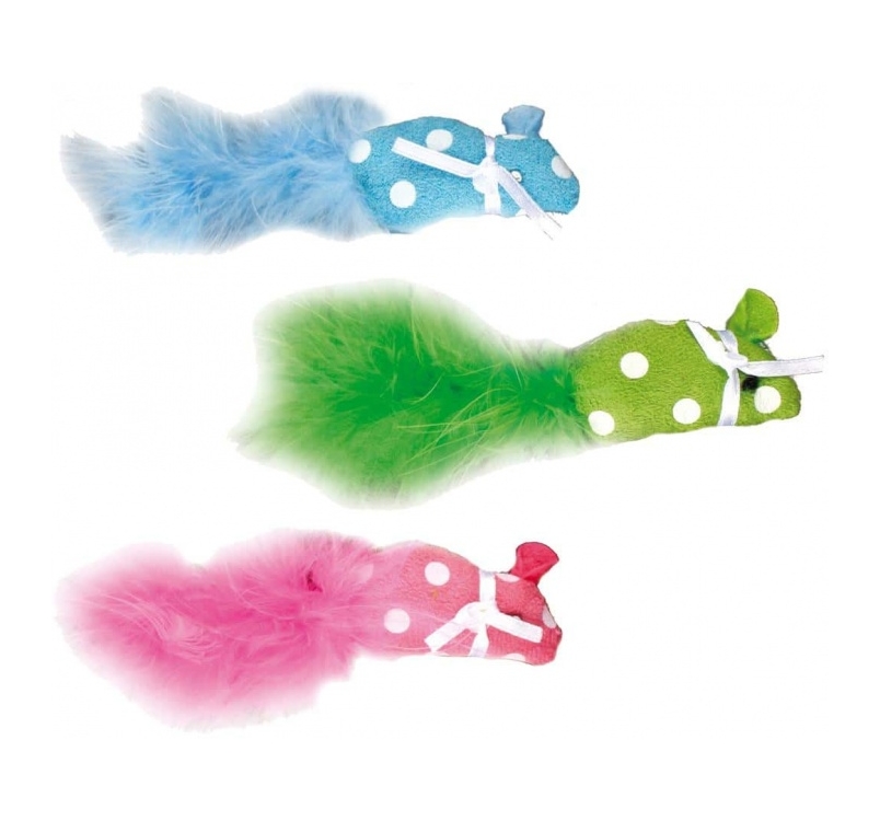 Cat Toy Polka Mouse 17cm