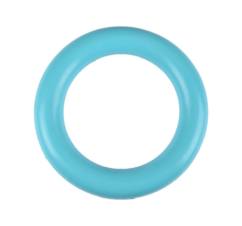 Dog Toy Classic Heavy Rubber Ring Blue 15cm