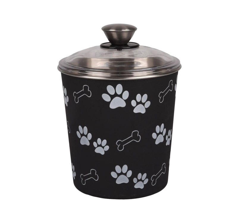 Snack Canister Kena Black with Lid 16cm 1,9l