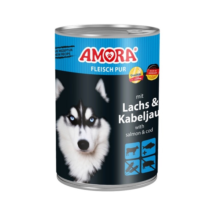 Amora Meat Pure Dog Food (Beef, Salmon and Cod) 400g