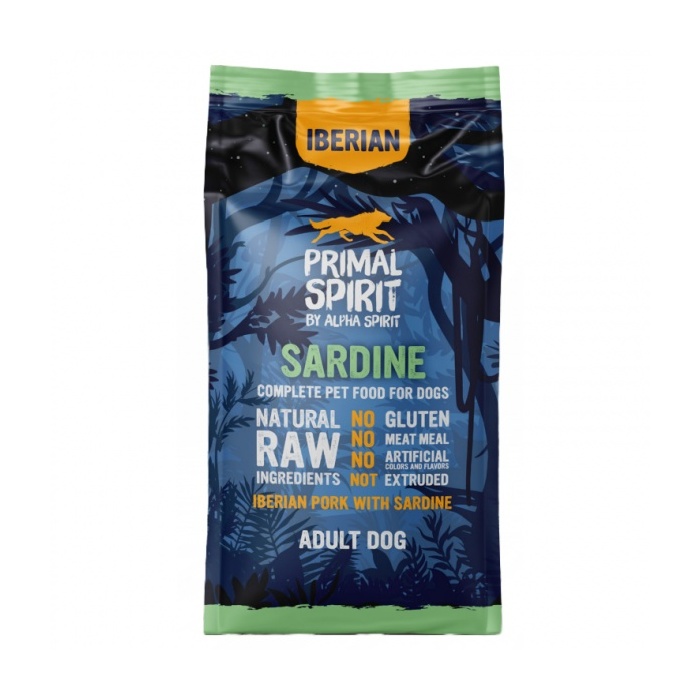 Primal Spirit Iberian Pork with Sardine Koeratoit (Ibeeria Sealiha ja Sardiinid) 1kg