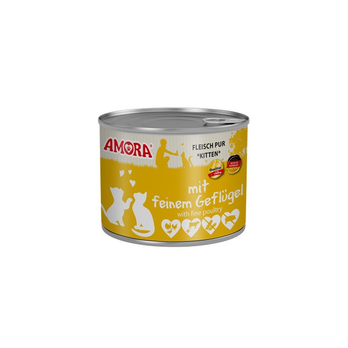 Amora Консервы для котят - домашняя птица 200г