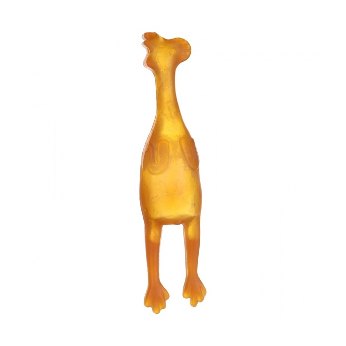 Flamingo Koera Mänguasi Naturaalsest Kummist Rubba Kana 27x6,3x5,3cm