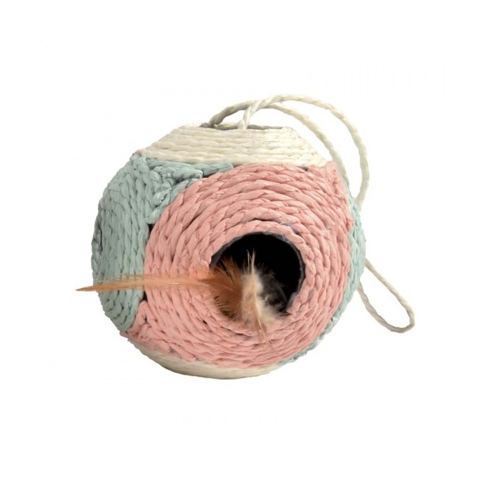 Cat Toy "Bobby" Ball, Pink ø11,5cm