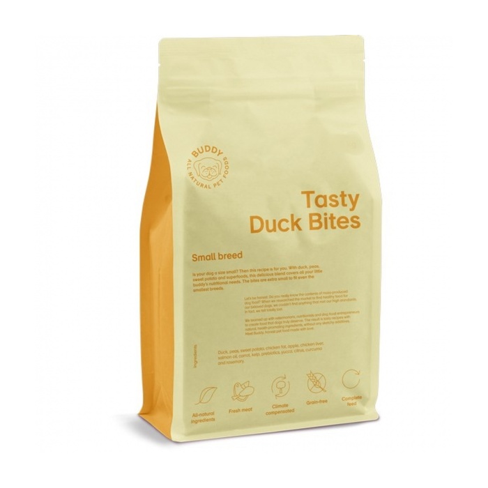 Buddy Tasty Duck Bites - Pardiga Kuivtoit Väikest Tõugu Koerale 2kg