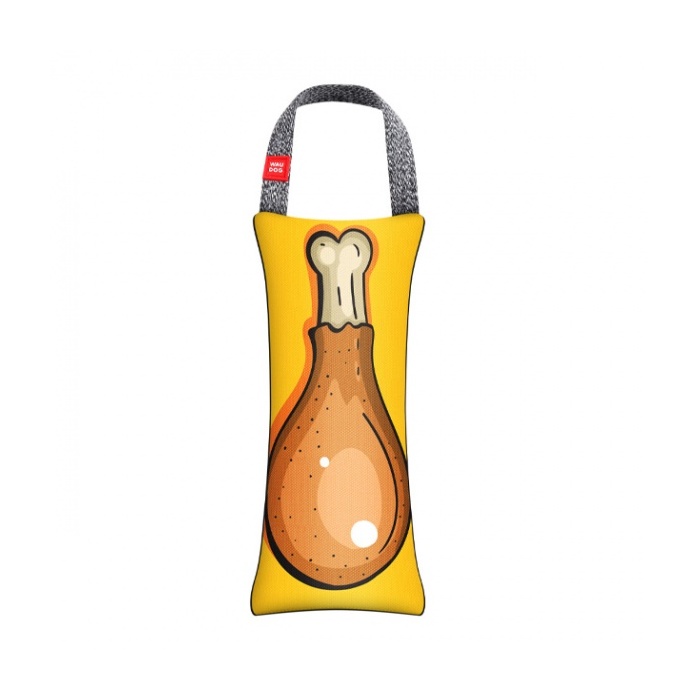 Dog Toy Waudog "Chicken drumstick" with squeaker L 11x26cm