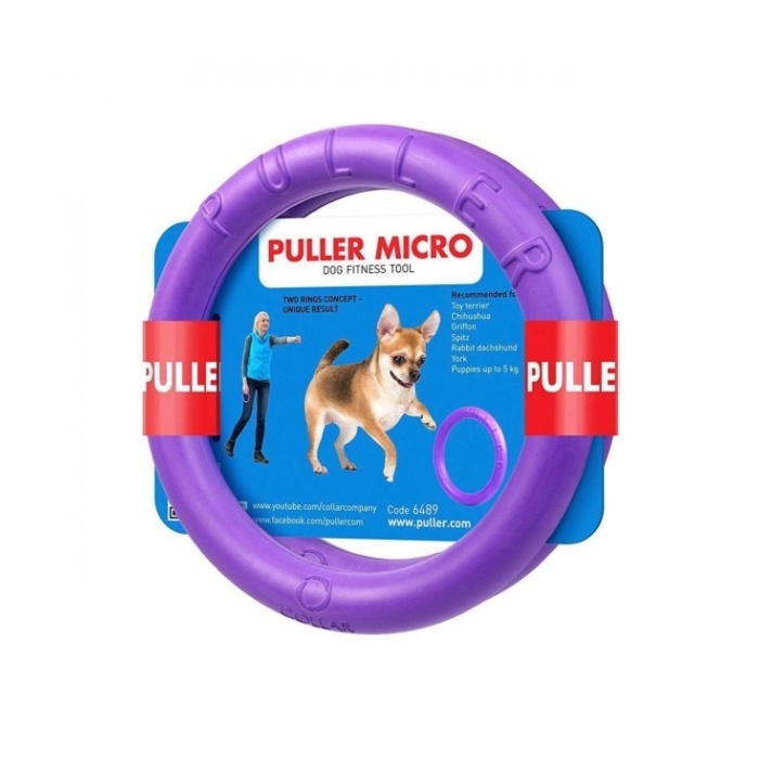 PULLER Micro Tirimismänguasi Koera Treenimiseks Ø12,5cm 2tk (Ujub vees)