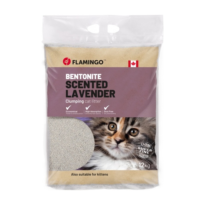 Flamingo Cat Litter Lavender Scented 12kg