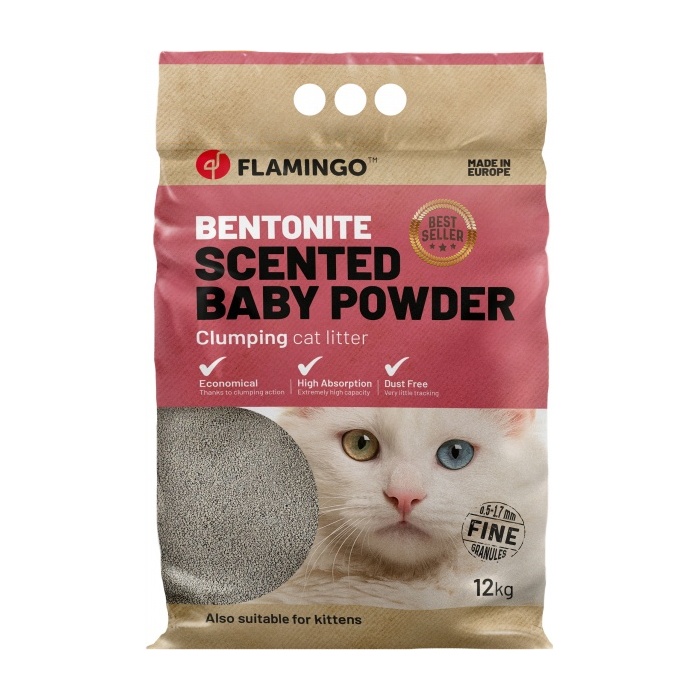 Cat Litter Baby Powder Scented 12kg