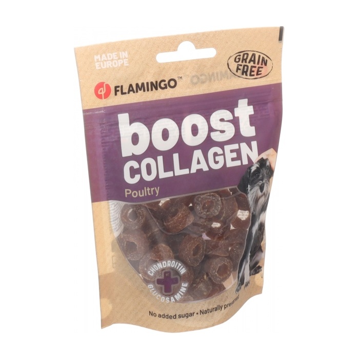 Flamingo Maius Koerale - Boost Bits Kana ja Kollageeniga 60g