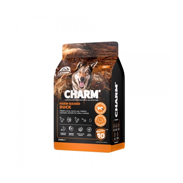 Charm Farm-Raised Duck Dog Food 340g