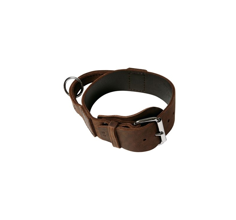 Klin Soft Leather Collar with Handle 50mm x 65cm