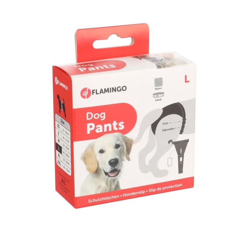Dog Pants Sasha L Black 40-49cm