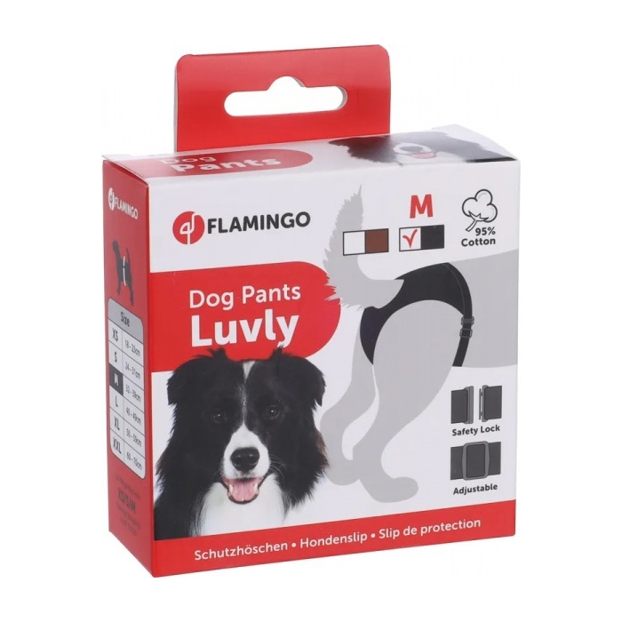 Flamingo Jooksuajapüksid Koerale Must Luvly M 32-39cm